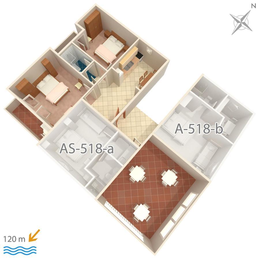 Apartment Podgora 518A المظهر الخارجي الصورة